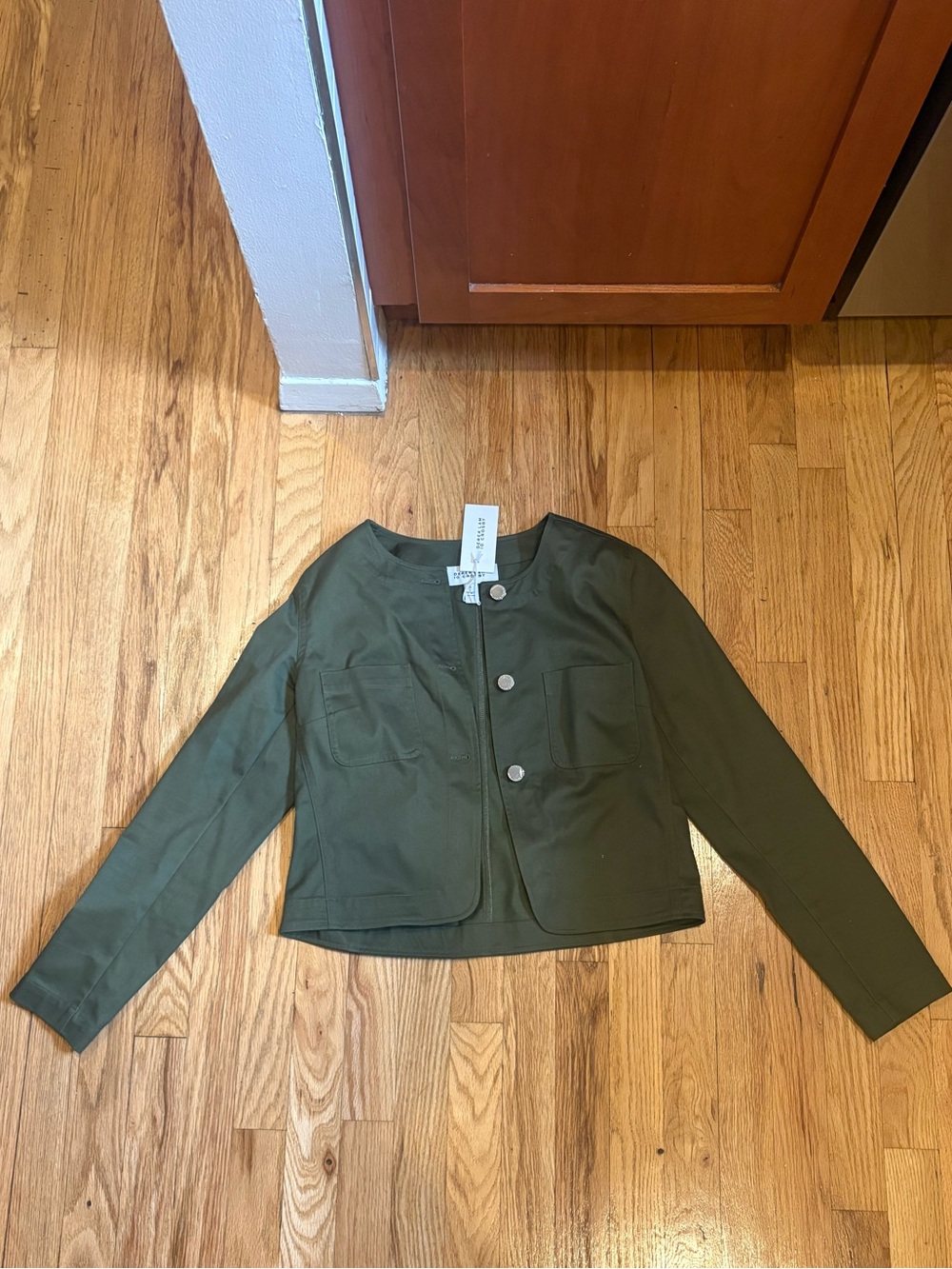 Derek Lam Olive Green Crop Jacket